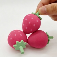 Éponge de maquillage en forme de fraise sans latex, éponge de beauté Power Puff, accessoires de maquillage, outil de beauté