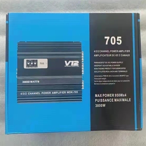 Amplificateurs de puissance pour voiture <span class=keywords><strong>Soway</strong></span> OP-T Yh705, amplificateur de casque professionnel OEM, 4 canaux, amplificateur audio stéréo en métal pour voiture - Product Image 3