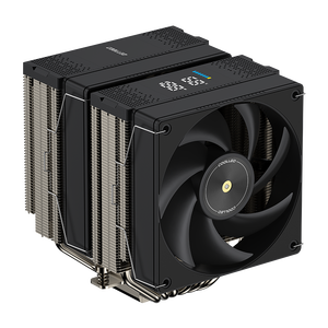 Enfriador de CPU COOLLEO P60T Serie DIG de Doble Torre con Seis Tubos de Calor, Enfriador de Aire para Computadora, Compatible con LGA 115X/1200/1700/1851 AM4/5 Digital - Product Image 1