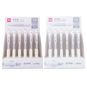 Deli Mechanical Pencil 0.5mm 0.7mm Anti Break Lead Student Writing Tool Push Button Design - Product Image 1