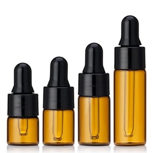 Frascos de vidrio de muestra cosmética vacíos 1mL 2ml 3ml 5ml Mini botella cuentagotas de vidrio para Esencia de perfume de aceite esencial - Product Image 2