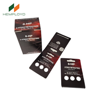 Custom Design Retail Plank Kauwtabletten Fruit Smaak Verpakking Blister Papieren Kaarten Tonen Supermarkt Winkel Met Opvouwbare Doos
