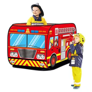 Wholesale Outdoor Indoor Play Tent Fire Truck Bus Police Car Game Tent House For Kids Play Folding Tent Kids Play For Sale