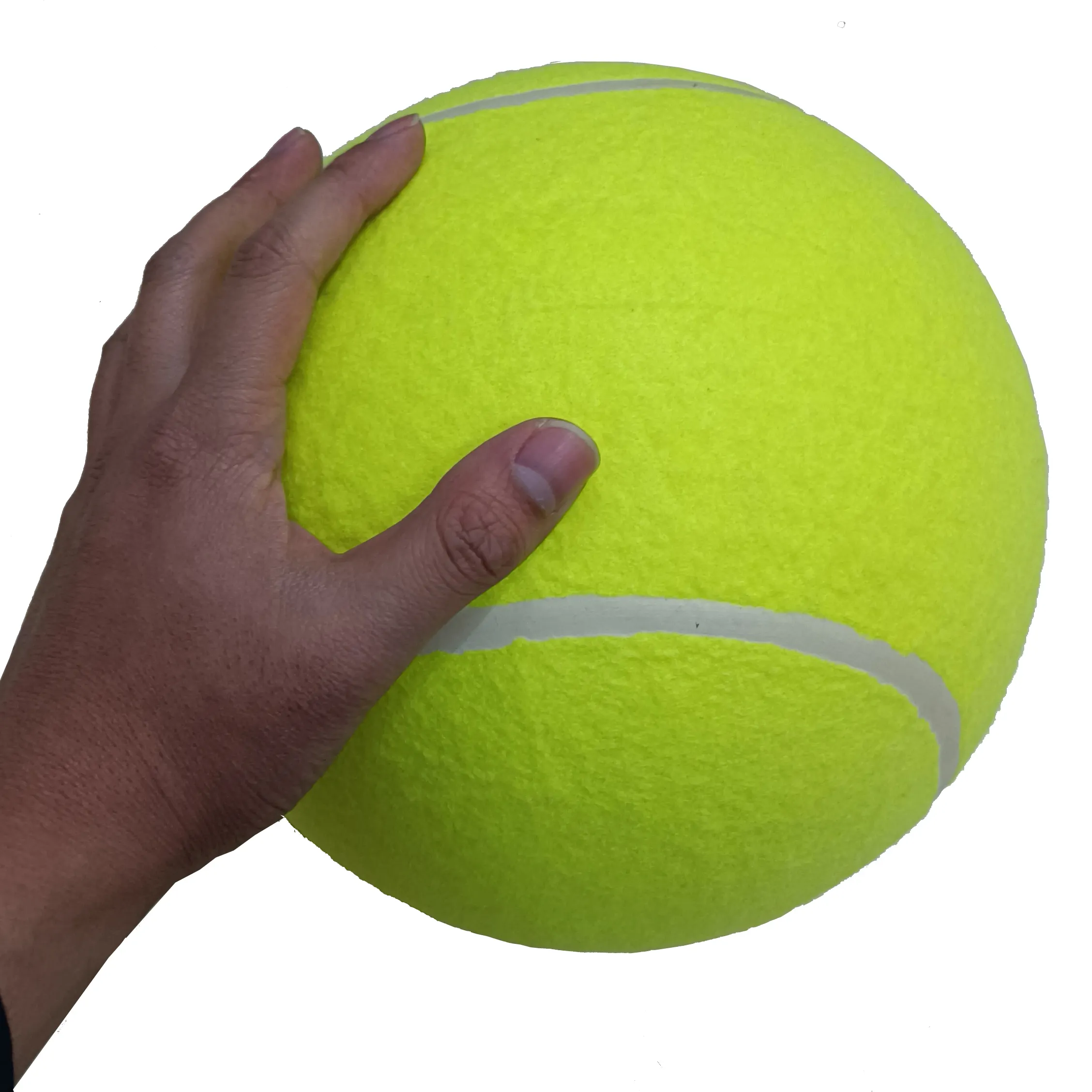 Pelota de tenis de 9,5 pulgadas, logo de impresión personalizada, inflado, tamaño grande, firma Jumbo