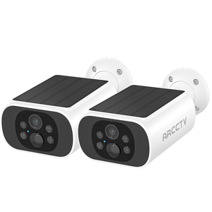 Arcctv 4mp Zonne-Beveiligingscamera Buiten, 2.4G 5G Wifi Draadloos, 2-weg Praten, Kleur Nachtzicht, Bewegingsdetectie, Ip65 Waterdicht - Product Image 1