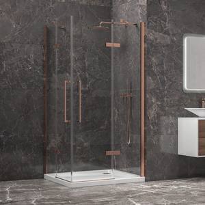 Kamalu KT1000GR box doccia con cerniera in oro rosa 100x120 dimensioni porta doccia - Product Image 2
