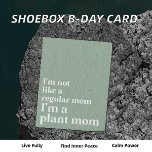 Carte-cadeau en papier de conception de boîte à chaussures de carte de voeux d'<span class=keywords><strong>anniversaire</strong></span> de lettrage bleu <span class=keywords><strong>pour</strong></span> des messages personnalisés - Product Image 3