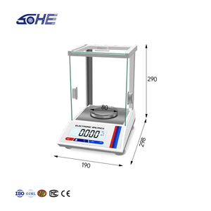 ميزان دقيق SHDA بمنفذ تسلسلي RS232، سعة 100-600 جرام، دقة 0.001 جرام، شاشة LCD للاستخدامات الكيميائية والصيدلانية - Product Image 3