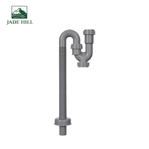 Tuyau de vidange télescopique moderne pour cuisine et salle de bain, flexible, en forme de S, anti-odeur, chromé - Product Image 1
