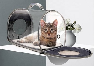 Bolsa de transporte transparente y duradera para mascotas Hyra, perrera para perros y gatos, portador de viaje para mascotas, portador de transporte para perros, jaula para exteriores, <span class=keywords><strong>Kenne</strong></span> - Product Image 4