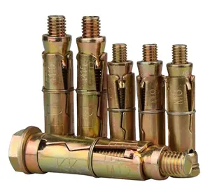 Gelb verzinkt 4PCS Heavy Duty Shield Anker bolzen Befestigung Anker bolzen 4PCS Expansion Rawl Bolt Befestigungs element