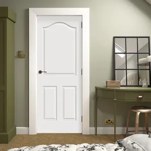 30x80 ''5-panel Shaker cửa trắng mồi hiện đại nhập bằng gỗ nội thất cửa MDF sợi thủy tinh cho rỗng lõi nhà giải pháp - Product Image 5