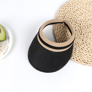 ALLCH Beach Outdoor Fashion Straw Visor <strong>Hat</strong> <strong>Summer</strong> Wholesale Girls and Boys Kids Paper Sport Children Eco-friendly Plain - Product Image 4