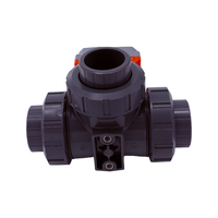 Vanne à boisseau sphérique électrique intelligente Radiant en PVC 3 voies DN15-DN50