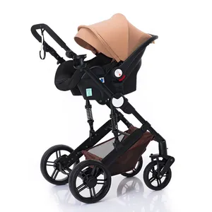 Wholesale cheap travel system luxury baby stroller 3 in 1 with carrycot and car seat/5 in 1 baby pram for toddler