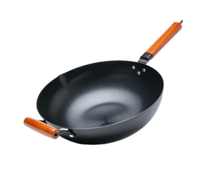 उच्च गुणवत्ता वाले 32 सेमी बड़े-क्षमता कार्बन स्टील नाइट्राइड कोटिंग कोटिंग पूर्व-अनुभवी <span class=keywords><strong>wok</strong></span> - Product Image 5