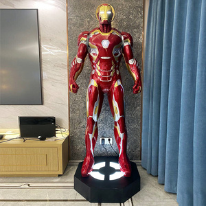 Figura de acción de película personalizada de fábrica, escultura de estatua de hombre de hierro de fibra de vidrio de tamaño real - Product Image 5