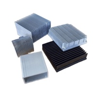 Dissipateur thermique en aluminium extrudé usiné CNC anodisé OEM pour refroidisseur de processeur