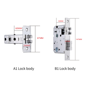 Serrure de porte de style minimaliste moderne en alliage de zinc de logiciel gratuit de prix usine adaptée à la <span class=keywords><strong>maison</strong></span> de <span class=keywords><strong>location</strong></span> - Product Image 6