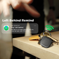 Dispositif de localisation de clés anti-perte 3-en-1 avec sifflet et lumière LED, mini porte-clés attachable, compatible BLE 2.4G (1 pièce)