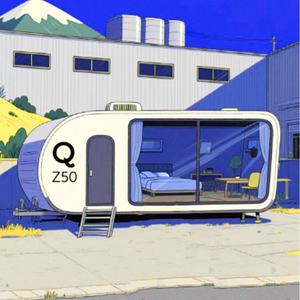 Outdoor Mobile Space Capsule <b>Trailer</b> <b>House</b> Scenic Spot Camping Commercial Display Flash Shop Cabin - Product Image 1