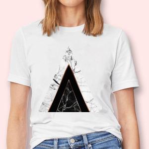 Nouveau T-<span class=keywords><strong>shirt</strong></span> pour femmes à motif géométrique, mode estivale, haut décontracté, style Harajuku, t-shirts graphiques, t-<span class=keywords><strong>shirt</strong></span> surdimensionné - Product Image 4