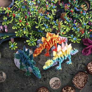 Wanxiong 2025 Nuevo Juguete de Esqueleto de Dinosaurio Estegosaurio Rex del Jurásico, Impreso en 3D con PLA, Modelo Creativo para Decoración del Hogar - Product Image 3