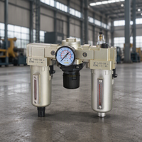 STNC Populaire TC4000-04M 1/2" Triple combinaison filtre à air, régulateur et lubrificateur en métal avec étalonnage à l'eau pour préparation de l'air