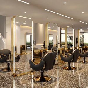 Miroir en verre LED mural pour salon de coiffure, salon de beauté, salle de sport, usage commercial, miroir en verre pour salon de coiffure, fourni par l'usine - Product Image 3