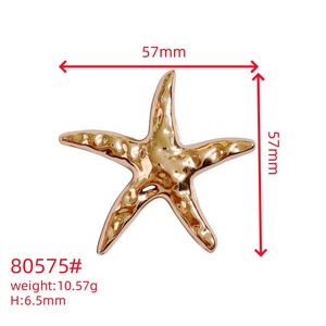 Nhà Máy Trực Tiếp Bán Của Chất Lượng Cao Tùy Chỉnh Kẽm Hợp Kim Kim Loại Sao Biển Nút Phụ Nữ Thời Trang Của Đồ Lót Phụ Kiện - Product Image 2