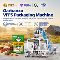 Machine d'emballage verticale automatique multifonctionnelle pour pois chiches 200g 500g