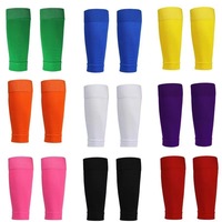 Bonne qualité mollet Compression Running Football Leg Sleeve Footless Soccer Chaussettes avec protège-tibia