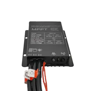 Hot Sell MPPT Solar Light Controller 12V/24V High Power 80W 120W Lamp With All In 1 Solar Street Light Remote Control