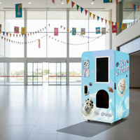 Machine à glace automatique pour animaux de compagnie, multi-saveurs, pour poudre de crème glacée et lait, modèle de nuit, 18 canettes, capacité 160 glaces