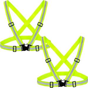 Chaleco de Seguridad Reflectante de Alta Visibilidad con Tela de Malla Transpirable, Protección con Certificación ANSI para Trabajo Nocturno y Construcción, Personalizable - Product Image 1