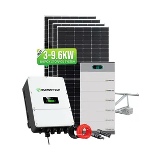 Прочный комплект гибридной солнечной системы 5 кВт-установка солнечной панели 5000 Вт для оптимальной домашней энергии