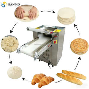 Machine à presser la pâte électrique commerciale, machine à pâte automatique pour pâtes, pizza, feuilletage pour <span class=keywords><strong>pâtisserie</strong></span>, utilisation en restaurant, machine à nouilles, feuilletage pour tartes - Product Image 1