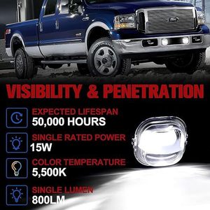 ไฟตัดหมอก LED Ford F350 F250 6000K 6000 LM 12V 55W สำหรับการดัดแปลงอัพเกรด2005-2007 - Product Image 4