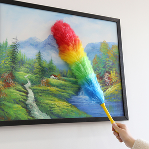 Cuisine Maison 25 pouces <span class=keywords><strong>Arc</strong></span>-<span class=keywords><strong>En</strong></span>-<span class=keywords><strong>Ciel</strong></span> Couleur Électrostatique Statique <span class=keywords><strong>Plumeau</strong></span> - Product Image 6