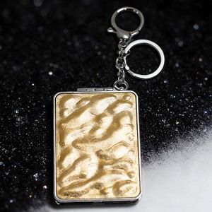 Stainless Steel Wave Pattern Reflective <strong>Mirror</strong> Keychain Personalized Art <strong>Deco</strong> Design for Women's Fashion Mobile Phone Bag - Product Image 3