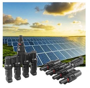 1000V Solar Panel Connectors Y <strong>Branch</strong> Solar <strong>Connector</strong> Waterproof IP67 4P Contact Resistance Current 4 to 1 MMMMF+FFFFM Set - Product Image 6