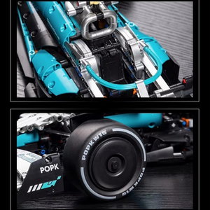 Set di Blocchi da Costruzione per Auto da Corsa F1, Mattoncini ABS in Miniatura, Giocattolo Educativo Scala 1:8, Facile da Assemblare, Apprendimento STEM Creativo - Product Image 5