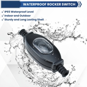 מתג נדנדה חיצוני IP65 עמיד למים ABS 2P לשימוש במכשירים ובכלי שייט 3A/<span class=keywords><strong>220V</strong></span> הדלקה/כיבוי עם חיבורי בורג - Product Image 3