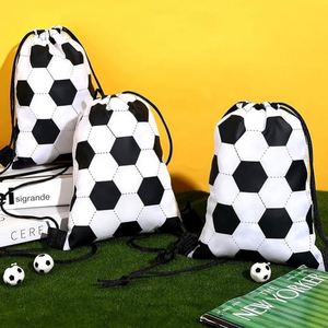 Sac de sport pliable écologique à cordon avec compartiment à chaussures - Grande capacité - Pochette de rangement sportive à double bandoulière sur le thème des fêtes - Product Image 2