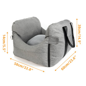 Transportín de Viaje Portátil de Lujo con Diseño Sólido, Impermeable, Cama Elevada para Perros y Gatos Pequeños, Asiento de Coche Suave para Mascotas - Product Image 5