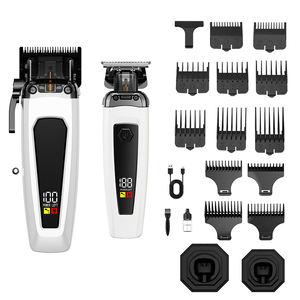 <span class=keywords><strong>Tondeuse</strong></span> de barbier à moteur sans balais sans fil professionnel 7500 tr/min Base de charge USB <span class=keywords><strong>tondeuse</strong></span> à cheveux à barbe électrique - Product Image 3