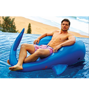 ผู้ใหญ่และเด็กที่กำหนดเองในสต็อกบิ๊กโมบี้ดิ๊กพีวีซีพองสระว่ายน้ำลอยฉลามวาฬเลานจ์ที่มีการจัดการ - Product Image 6