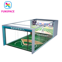 Simulador de Béisbol Inteligente con Proyección AR para Deportes en Interiores Funspace, Juego Interactivo de Simulación de Béisbol