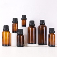 Flacon compte-gouttes Euro en verre ambré pour huiles essentielles, 1oz 5ml 10ml 15ml 20ml 30ml 50ml 100ml, avec bouchon inviolable et compte-gouttes intégré