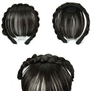 Fujia <span class=keywords><strong>capelli</strong></span> anteriori frangia <span class=keywords><strong>extension</strong></span> <span class=keywords><strong>capelli</strong></span> sintetici parrucche fascia per donne ragazze - Product Image 3